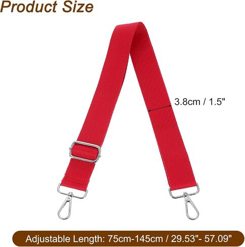 uxcell Wide Shoulder Strap, 3.8cm Adjustable Purse Strap Replacement Crossbody Strap for Shoulder Bag Handbag, Green, Silver Pull Core Buckle in Saudi Arabia