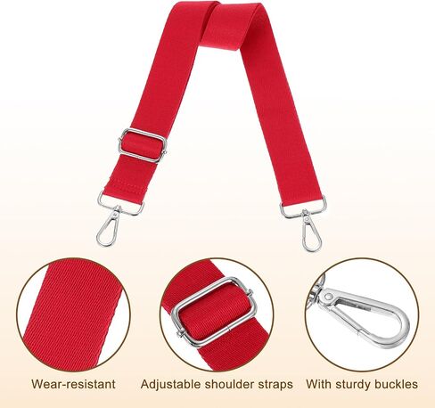 uxcell Wide Shoulder Strap, 3.8cm Adjustable Purse Strap Replacement Crossbody Strap for Shoulder Bag Handbag, Green, Silver Pull Core Buckle in Saudi Arabia