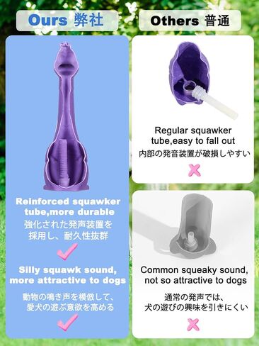 SCHITEC Squeaky Dog Toys, 3'' Interactive Latex Squeak Fetch Play Animal Balls, [2 Pack] Spiky Soft Rubber Puppy Teeth Clean Pet Toy for Small Medium Dogs in Saudi Arabia