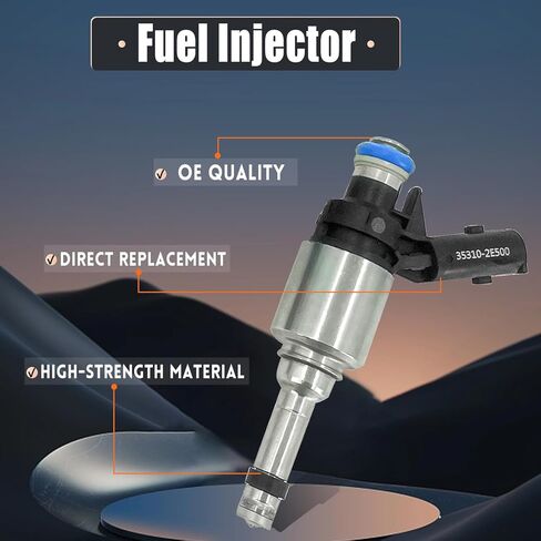 35310-2E500 Fuel Injector Fits for Hyundai Elantra 2014-2017, for Hyundai Tucson 2014-2015, for Kia Forte Forte5 2014-2016, for Kia Soul 2014-2016 2.0L L4 353102E500 (4 PCS) in Saudi Arabia
