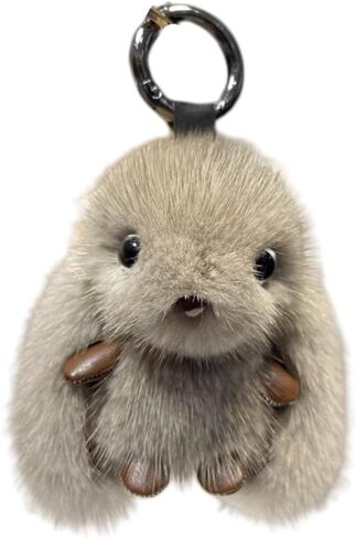 Cute Long Ears Rabbit Bunny keychain Plush Rabbit Fluffy Rabbit Key Ring Bag Charm Purse Pendant in Saudi Arabia