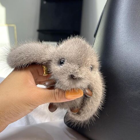 Cute Long Ears Rabbit Bunny keychain Plush Rabbit Fluffy Rabbit Key Ring Bag Charm Purse Pendant in Saudi Arabia