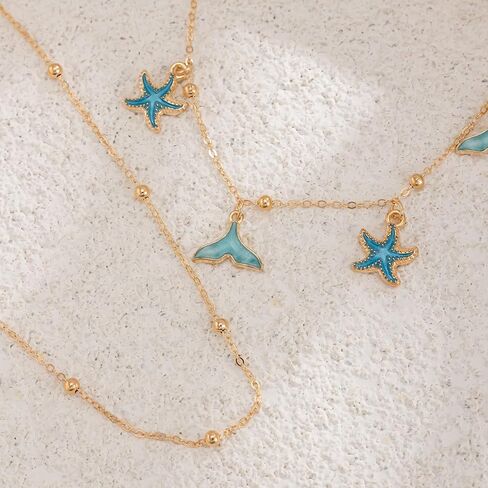 Mermaid Tail Body Chain, Adjustable Starfish Waist Chain, Ocean Beach Wedding Jewelry for Women in Kuwait