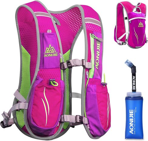 Azarxis BPA Free Water Bottles Flask Leakproof 250ml with Clip for Running Hydration Belt Waist Packs for Triathlon Marathon Hiking Cycling Climbing Runner (250ml/8.5oz with Clip) in Kuwait