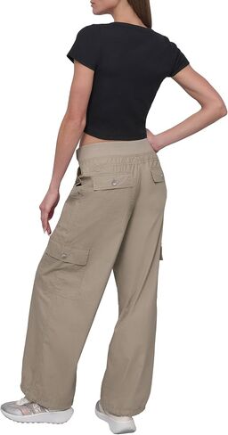 DKNY womens Wide Leg Adjustable Waistcord Cargo Pant in Saudi Arabia