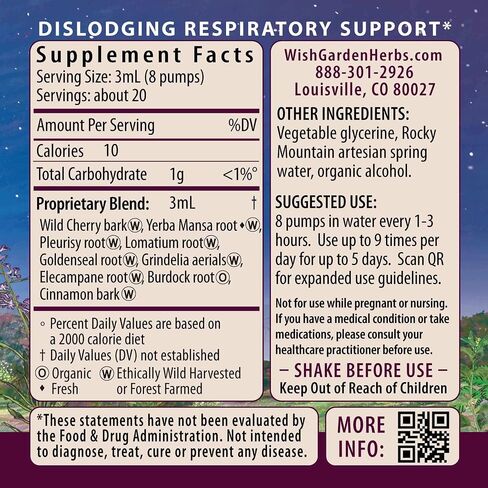WishGarden Herbs Get Over It! - Herbal Immunity Recovery Supplement & Immune Booster Tincture, Provides Immunity Boost to Help Eliminate Stubborn Conditions, Immune Support, Lung Support, Biotic, 2oz in Saudi Arabia