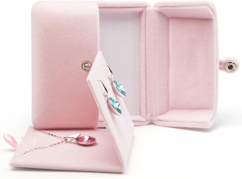 Oirlv Pink Velvet Jewelry Backaging Box Pendant Accordant Display Case Case Case. in Kuwait
