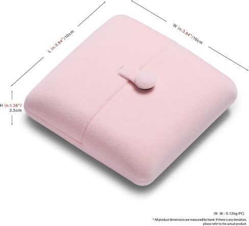 Oirlv Pink Velvet Jewelry Backaging Box Pendant Accordant Display Case Case Case. in Kuwait