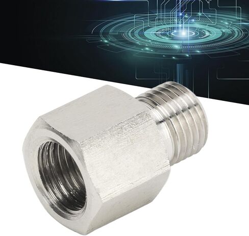 Pressure Gauge Sender Adapter 1/8in NPT Female to M10 x1.0 Male Stainless Steel Oil Reducer Adapter Pressure Gauge Adapter with Washer in Saudi Arabia