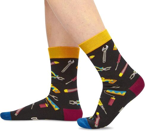 Zmart Funny Gifts For Men Women - Chainsaw Mechanic Middle Finger Socks, Handyman Gifts in Saudi Arabia