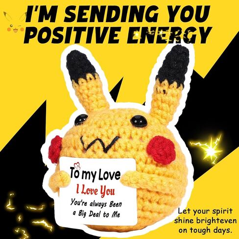 AICase Gifts for Him Her Boyfriend Girlfriend,Positive Crochet Animals Emotional Support Nuggets Bunny Cheer Unique Cute Decor Birthday I love You Presents for Couple Wife Husband Mothers Day in Saudi Arabia