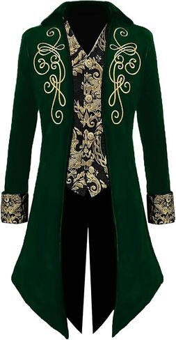 Men‘s Medieval Victorian Jacket Steampunk Tailcoat Masquerade Costumes in Saudi Arabia