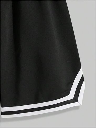 Men's 2 Piece Tracksuit Set Graphic Print Short Sleeve T Shirt and Striped Track Shorts in Saudi Arabia