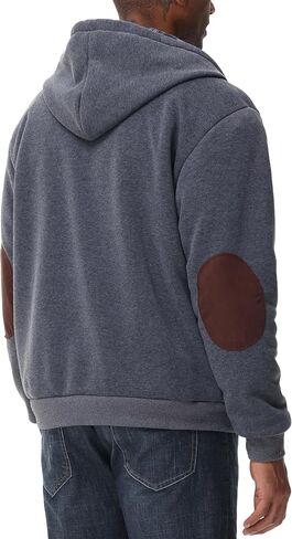 ZITY Mens Flannel Plaid Lined Hoodies Zip Up Heavyweight Sweatshirt Winter Warm Thick Coat in Kuwait