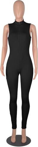 المرأة المثيرة bodycon بذلة مزلية بذلة بلا أكمام سحاب. in Kuwait