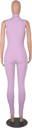 المرأة المثيرة bodycon بذلة مزلية بذلة بلا أكمام سحاب. in Kuwait