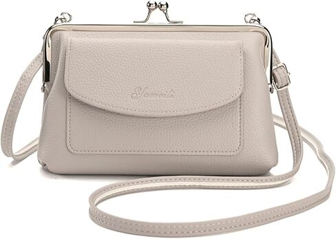 Women Small Shoulder Crossbody Bag Kiss Lock Fashion Designer Phone Purse in Saudi Arabia