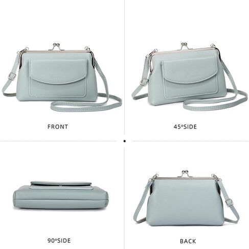 Women Small Shoulder Crossbody Bag Kiss Lock Fashion Designer Phone Purse in Kuwait