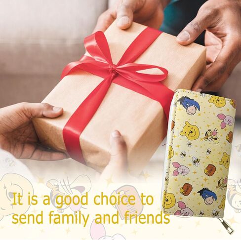 Winnie Wallet for Women, Winnie Birthday Decorations, Cute Cash Clutch Long Billfold with Zipper Coin Pocket Ladies Girls, Modern Design in Kuwait