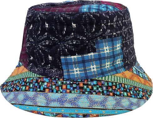 Reversible Bucket Hat for Men Women Summer Travel Beach Outdoor Fishing Hat 100% Cotton in Saudi Arabia