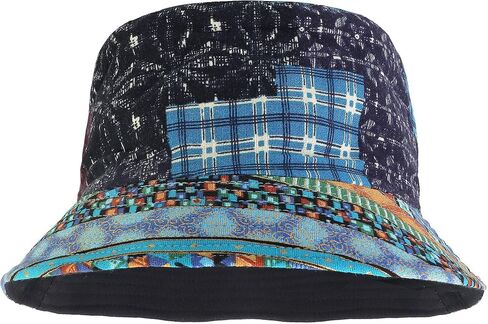 Reversible Bucket Hat for Men Women Summer Travel Beach Outdoor Fishing Hat 100% Cotton in Saudi Arabia