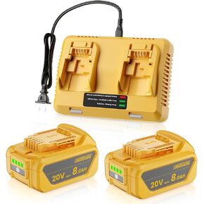 Bonadget 3.5Ah 2Pack 20V Battery Replacement for Dewalt Battery 20Volt Max Li-ion Battery Compatible with Dewalt 20V Battery DCB200 DCB203 DCB204 DCV580 DCB180 for Dewalt 20Volt Cordless Tools Battery
