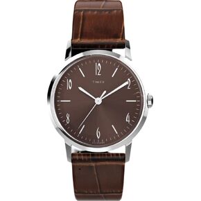 Timex 1960 Reissue Marlin Hand-Wound Mechanical Movement Brown Leather Watch TW2W93300