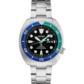 SEIKO SRPJ35 Watch for Men - Prospex Collection - Stainless Steel Case and Bracelet, Black Dial