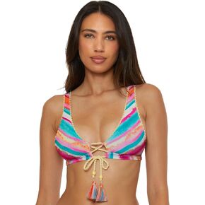 Lucky Brand Women's Porto Covo Halter Bikini Top, Swimwear Separates