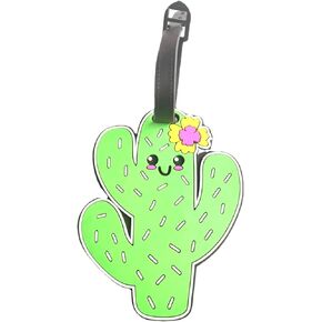 Funny Cactus Silicone Luggage Tags Suitcase Travel Bag Identifiers Personalized Labels