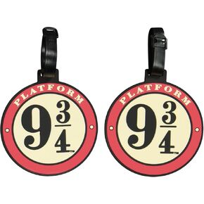 FUL Harry Potter 2-Piece Suitcase ID Tag Set with Adjustable Straps, Multi