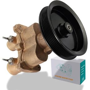 Raw Sea Impeller Water Pump 8M0139995 for Mercury Mercruiser 4.3L 5.0L 5.7L 6.2L, Replaces 8M0137216, 46-8M0118067, 46-862914T10, 46-862914T3, 46-8M0122655