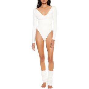 Forever 21 Womens Contour Sculpt V-bodysuit