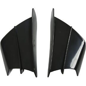 Motorcycle Side Winglet,Motorcycle Side Spoiler Front Fairing Aerodynamic Winglets for NINJA400 250 Z900 Z1000 (Glossy Black)