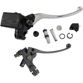 HURI Brake Master Cylinder with Left Clutch Lever for Yamaha Virago 750 920 1000 1100 XV1000 XV250 XV500 XV535 XV550 XV750 XV920
