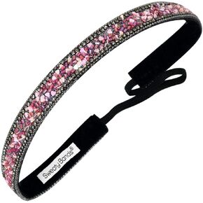 Sweaty Bands Womens Girls Headband - Non-Slip, Velvet-Lined Jeweled Hairband - Bling It