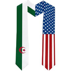 2025 ، سرقت التخرج من الجزائر وولايات المتحدة التخرج فئة وشاح التخرج 2025 للطالب الدولي (ثوب البكالوريا والقبعة غير المدرجة)