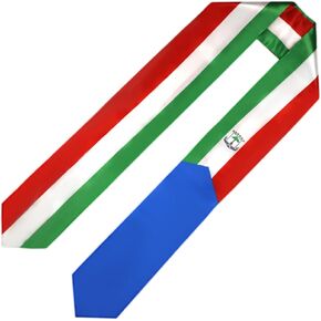 Equatorial Guinea Flag Graduation Sash/Stole/Scarf 180X13CM Double Sided for Study Aboard International Students Graduation Decoration Item Gift