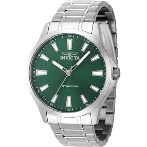 Invicta TI-22 Men 43mm Titanium Titanium Green dial PC21J Quartz
