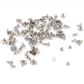 100Pcs Watch Battery Clamp Screw Assortment, Replaces Old Battery Clamp Screws in Watches for Watchmaking Watch Repair