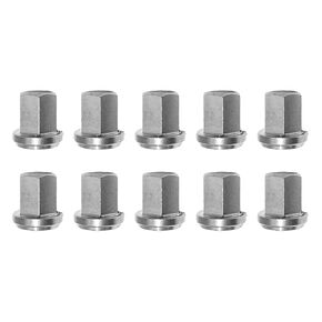 6015-010 Group 31 Battery Nut 10PCS - Closed Top 3/8"-16 Thread, 3/8" Stud, Stainless Steel Replaces Grote 84-9184|Haldex BE20100|Phillips 8-662|Tectran 5019-S|Sloan 422126