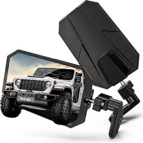 RENO Wrangler Mirrors Doors Off, Aluminum CNC Side Mirrors with Heavy-Duty Adjustable Bracket Wider View No Vibrate & Wobble Rear View Mirror Compatible with 2018-2025 Wrangler JL JLU Gladiator JT