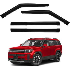 Window Focors Guards For 2024 2025 Hyundai Santa Fe Association ، Window Window Diplectors Vensors Vensors Shades Rainproof 4pcs