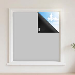 AIFOTO Graphene Thermal Blackout Curtains ，Blackout Window Cover 100% Light Blocking Shades DIY No Drill Blinds Bedroom Window Curtains