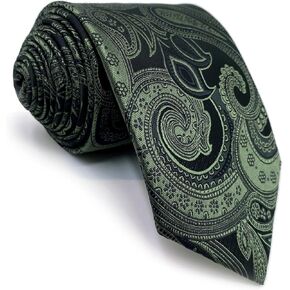 S & W Shlax & Wing Mens Neckties Paisley يربط كلاسيكي متعدد الألوان لحفل الزفاف