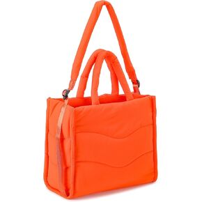 حقيبة حمل منتفخة من Herald Wavy للنساء ، محفظة Crossbody حقيبة يد منتفخة خفيفة الوزن مع حزام قابل للتعديل