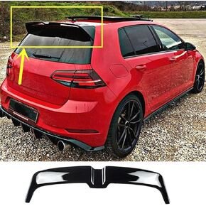 Gloss Black Window Window Roof Top Spoiler Lip Wing Fit لتوافق مع Volkswagen VW GTI/R MK7 MK7.5 2015-2021 الملحقات