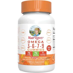 Mary Ruth's Omega 3-6-7-9 Gummies, 120 CT