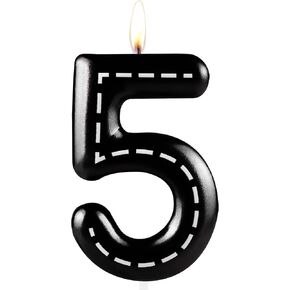 Racing Car Birthday Candle, Metallic Black White Checkered 2nd Birthday Cake Candle, Number 2 Candle, Birthday Cake Topper for Boys Girls Race Car Themed Party Decorations Supplies in Kuwait