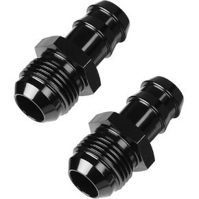 8AN Male to 3/8" Barb Hose Fitting Straight Swivel 2PCS
